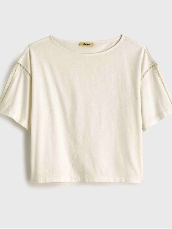 Madewell Tops - New! Madewell Women's Embroidered Boxy Knit Tee - Oversized